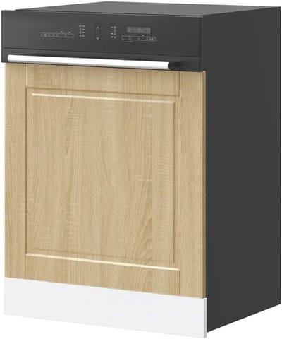 Vaatwasserpaneel Hout - Keukenfront - Keuken Beschermen - Inclusief Opbergvak - Verstelbaar - Sonoma Eiken