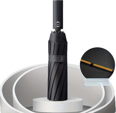 Livano Windproof Paraplu - Opvouwbaar - Moderne Stormparaplu - Stormproef - Automatisch Uitklapbaar - Umbrella - Zwart