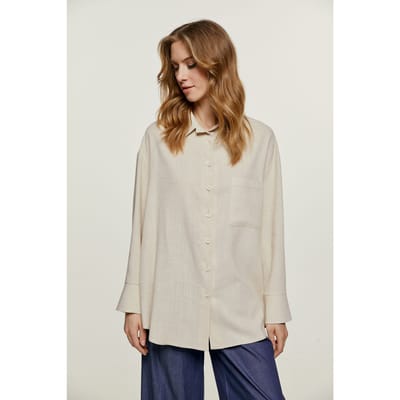 Shirt met zandzakdetail
