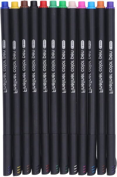 Dailygoods - Sublimatie-inktstiftset - 12 levendige kleuren - Professionele sublimatie-effecten - Geschikt voor Maker - Perfect voor creatievelingen e...
