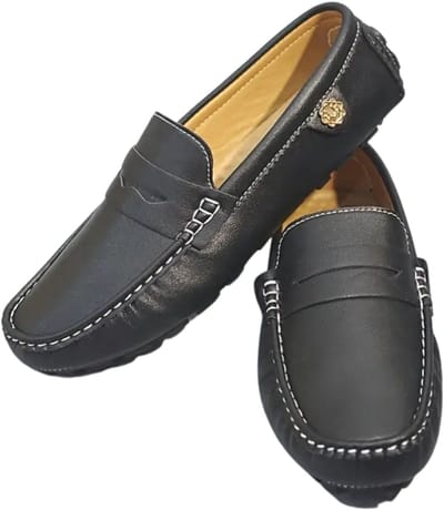 Bovista Loafers Heren - Met Hak - Herenschoenen - Instappers - Zwart - Maat 45