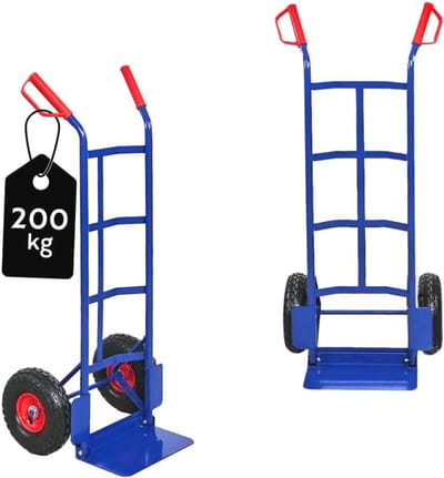 Handtruck met Pneumatische Banden en Vouwfunctie - 200 kg Laadcapaciteit