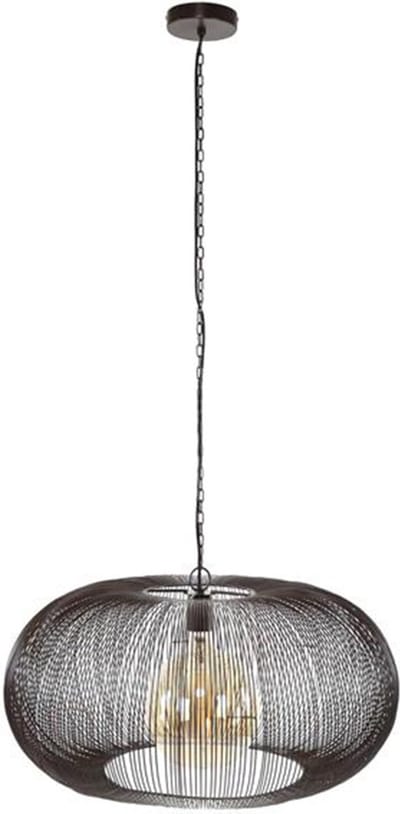 Dimehouse Industriële Hanglamp Jill 1-lichts 1-lichts - Nikkel - Industrieel