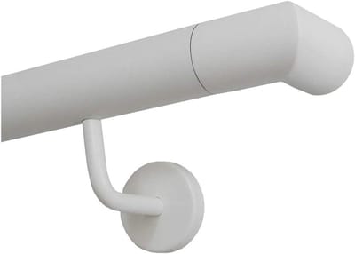 Roestvrijstalen Leuning - Trapleuning Wandleuning - Veiligheid Thuis - Wit Gepoedercoat - 50 cm - Wit