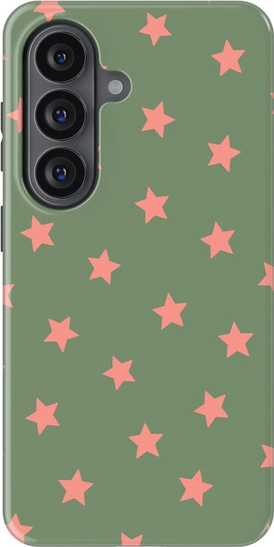 DripCase Hoesje Samsung Galaxy S26 | Sterren Design | Magnetisch Opladen | 2-in-1 Ontwerp | Stars Backcover Pink Moss