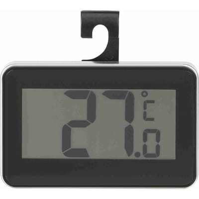 Zeer nauwkeurige waterdichte elektronische thermometer voor koelkasttemperatuur Zwart