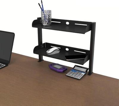 Bureau Plank - Bureau Organizer - Bureau Opbergen - Klem Installatie - 44x39x15.5cm - Zwart