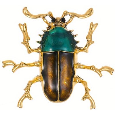 Klassieke Transparante Libelle Bij Kristallen Broche Speldjes Multi-Stijl Insecten Serie Verfijnde Pin Sieraden Accessoires beige