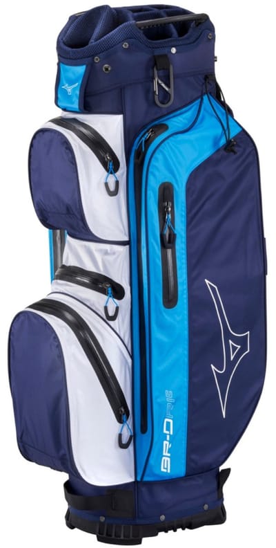 Mizuno BR DRI Waterproof Golftas - Standbag - Blauw