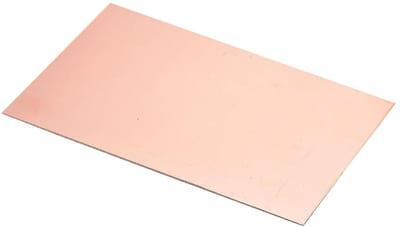 Koperen Platen - Circuit Platen - Elektronica Hobby - Eenzijdig Bekleed - 150x100mm - Koper