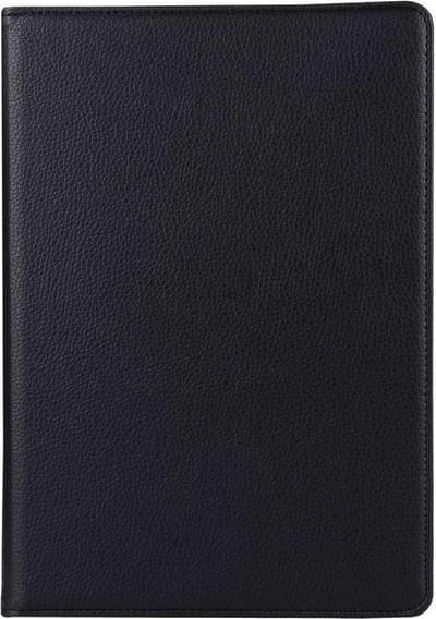 Just in Case Rotating 360 kunstleer hoes voor iPad 10.2 (2019 2020 2021) - zwart