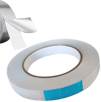SnelShoppen - 15 mm x 50 m Aluminium Tape, Heetbestendige Plakband voor Bescherming, Bedekking, Decoratie, Isolatie en Reparatie - 1 Stuk