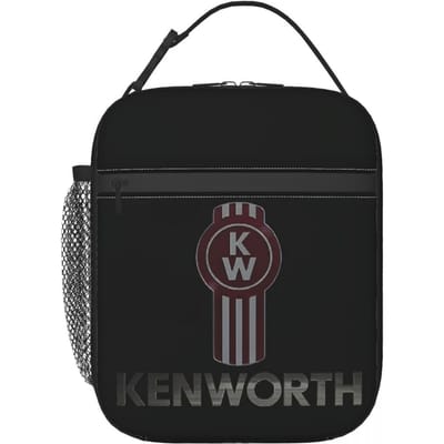Kenworth Geïsoleerde Lunchtas voor Dames Kinderen Lekkagevrije Voedseldozen Thermische Lunchbox Draagtas One Size black