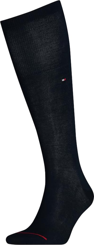 Tommy Hilfiger Tailored Mercerized Kneehigh (1-pack) - heren kniekousen - donkerblauw