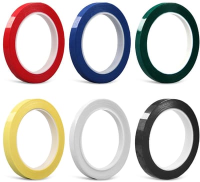 Witte Adhesive Tape voor Whiteboard - 6 Rollen van 5mm x 66m - Ideaal voor Kantoor, School en Creatieve Projecten