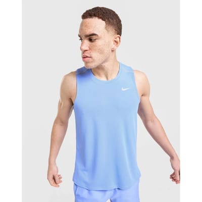 Nike Miler Dri-fit Heren Training T-shirt If2018-494 - Kleur Blauw - Maat S