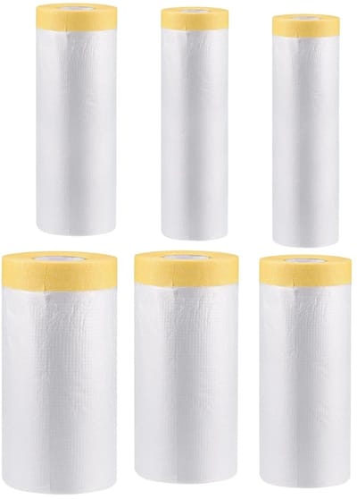 Voorgelakte Maskeerfolie - Afplakfolie Schilderstape - Schilderprojecten Beschermen - Hoge Dichtheid PE Plastic - 23m x 270cm - Transparant