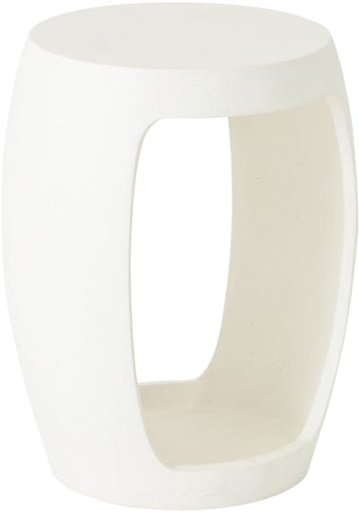 MUST Living Coffee table Camber small,50x40x35 cm, fiber cement white