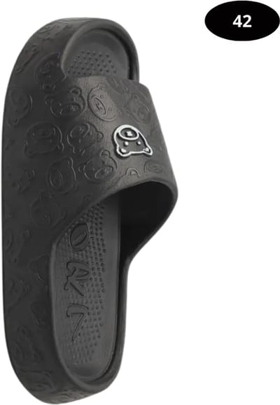 Bovista Badslippers Dames & Heren - Comfortabel - Flip Flops - Sauna - Zomer - Zwart - Maat 44