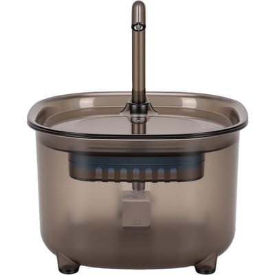 Fontaine à eau pour chat solaire 10W Panneau solaire monocristallin Fontaine à boire automatique pour animaux de compagnie avec alimentation USB Capacité 2L gray