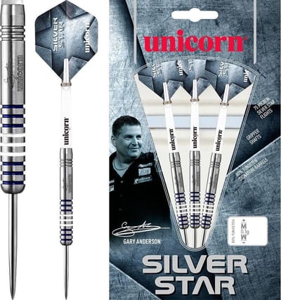 Unicorn Gary Anderson Silverstar 80% P1 - Dartpijlen