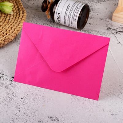 Verpakking van 50 mini-enveloppen van kraftpapier – klein formaat 16x11 cm, perfect voor visitekaartjes, cadeaus, zaadpakketjes, sieraden en kleine aandenkens, Perzikrood