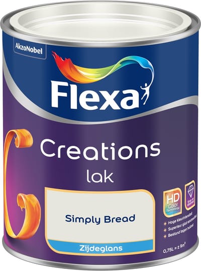 Flexa - Creations Lak Zijdeglans - Simply Bread - 750 Ml