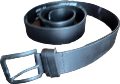 riem - OLD WEST - 105cm zwart - 100% buffallo leather