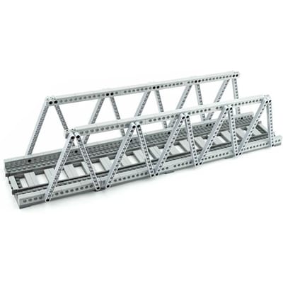Viaduct Brug Treinbaan Dly Stad Model Set Spoorwegen Compatibel Auto Onderdelen Bouw Bouwstenen Kind Speelgoed gray