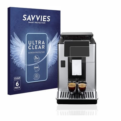 Savvies - Screenprotector voor ECAM610.75.MB/ 610.74.MB/ 610.55.SB/ 612.55.SB - Folie Beschermfolie transparant 6 Stuks