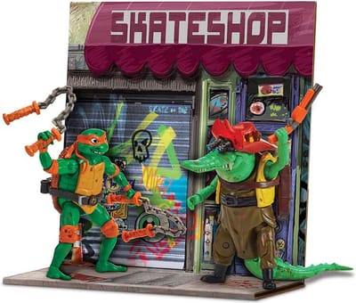 Teenage Mutant Ninja Turtles TMNT Mikey vs Leatherhead Battle Pack Actiefiguren en superhelden