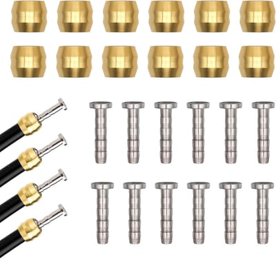 Hydraulische messing fittingen voor schijfremmen, 12 stuks Olijfverbinding BH90, essentieel voor fietsonderhoud en reparatie