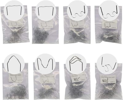 Nietjes voor Kunststof Lassen - Lasnieten Set - Kunststof Reparatie - 800 Stuks 8 Soorten - 0.6mm 0.8mm - Zilver