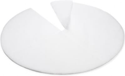 Decoris Kerstboomrok - wit - vilt - 100 cm - kerstboom kleed - Witte sneeuw kerstboomkleden - Kerstversiering/decoratie