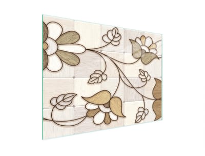 TMK ArtDeko - Snijplank - 30x22 cm - Mozaïek - Glas - Antislip