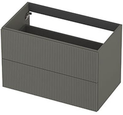 INK - Onderkast 2L Gelakt Gefreesd Tbv Greep - 800x450x520 Mm - Mat Beton Groen