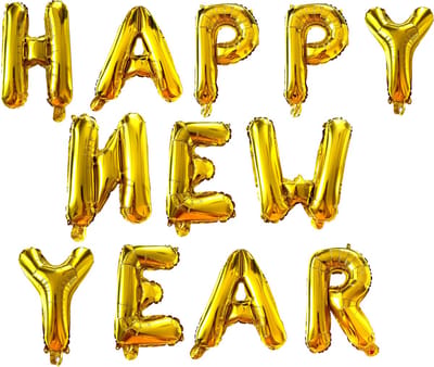 Fienosa Ballonnen Happy New Year - 2026 - Oud en Nieuw Versiering - Goud - Oud en nieuw feest - Feestversiering - Nieuwjaarsfeest