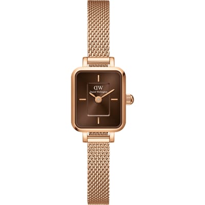 Daniel Wellington DW Watch Quadro Mini Melrose Amber 15.4x18.2mm Rose Gold