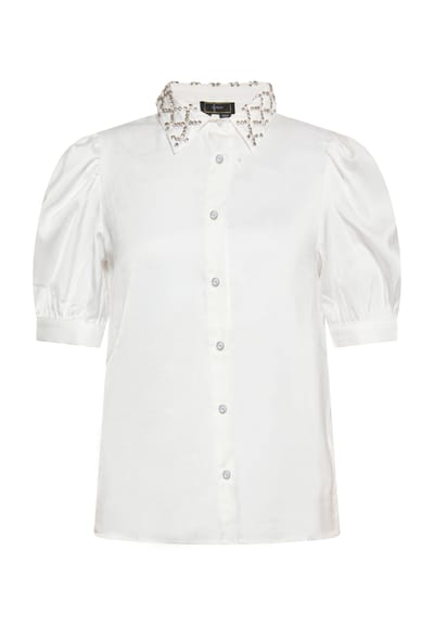 Faina overhemdblouse Dames wolwit