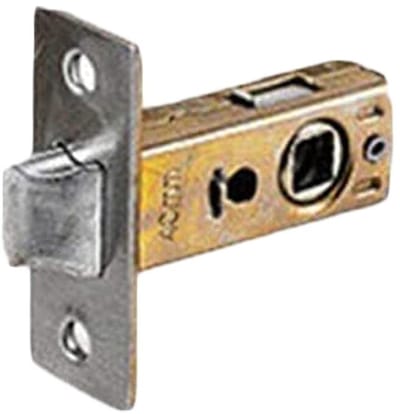 Dailygoods- Insteeksluiting Buisvormig 40 mm - Plat/Gevorkt - Deurslot Binnendeur - Geschikt voor Linkse/Rechtse Deuren - Roestvrij Staal - Hoogwaardige Kwaliteit