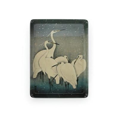 Dienblaadje, MIDI, 27x20 cm Zilverreigers , Koson