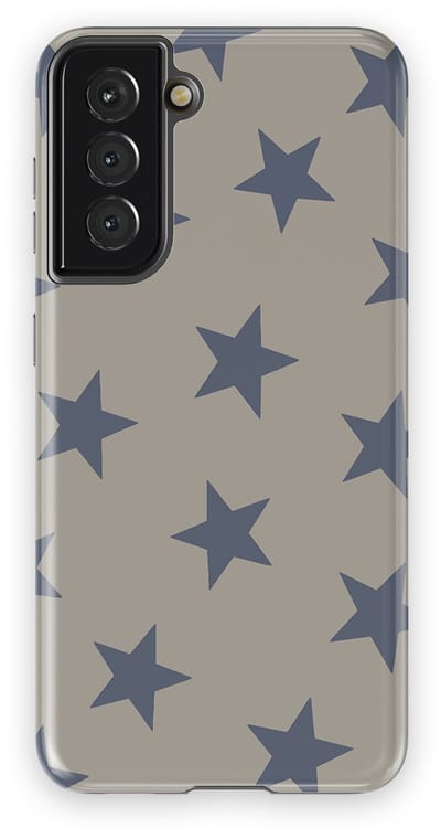 DripCase Hoesje Samsung Galaxy S21 | Sterren Design | Magnetisch Opladen | 2-in-1 Ontwerp | Stars Backcover Slate Sky