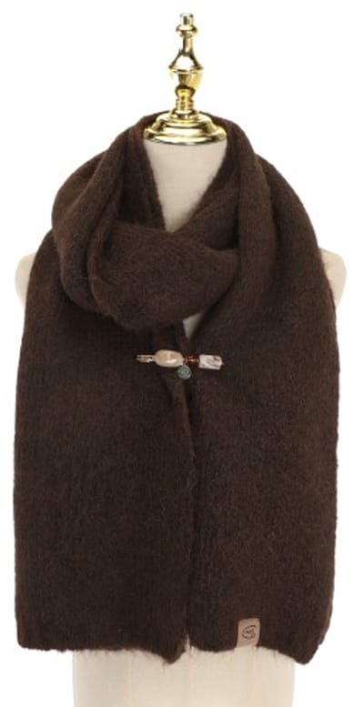 Sjaal - Arosa - Bruin - 205 cm x 40 cm