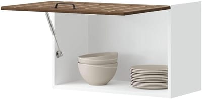 Keukenkast Lucca - Wandkast Keuken - Keuken Organiseren - Vochtbestendig Materiaal - 60 x 31 x 40 cm - Bruin Eikenlook