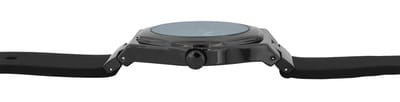 JUST WATCH herenhorloge siliconen zilverkleurig, datumweergave