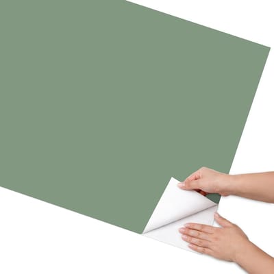 Coloray Meubel Wrap Folie - Groente Meubelfolie - 75x150 cm - Decoratiefolie Gedempt groen - Meubel Wrap Folie - Minimalist Meubelfolie - Plakfolie Meubels - Keuken decoratie - Achtergronden en patronen