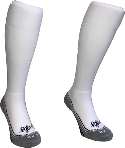 Hingly Lange Sportsokken, Hockeysokken, Voetbalsokken, 2-pack Wit 36-40