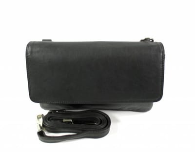 Pia Ries Schoudertas/Handtas 536-1 Leer - Zwart