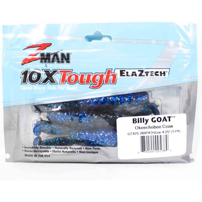 Zman zacht kunstaas Billy Goat 4,25 inch 3/pack Okeechobee Craw (5360)