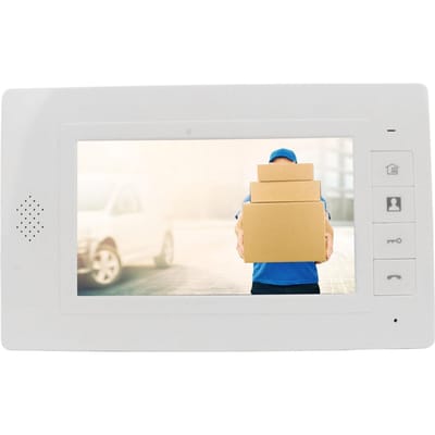 Sonnette vidéo avec vision nocturne infrarouge, grand angle de 120°, écran TFT 7 pouces, interphone vidéo filaire UK Plug